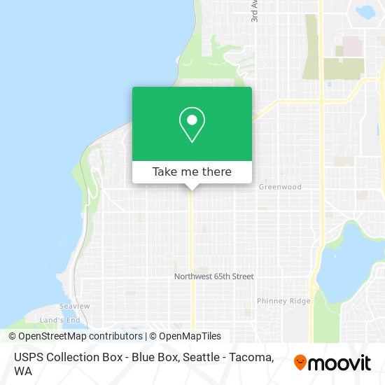 USPS Collection Box - Blue Box map