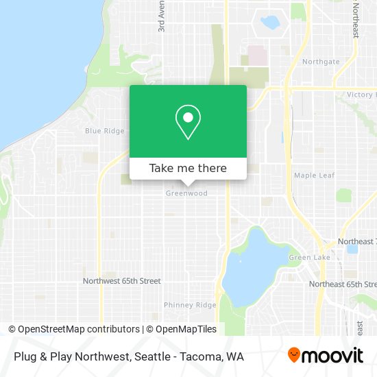 Mapa de Plug & Play Northwest