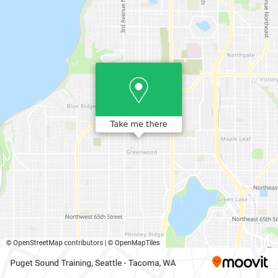 Puget Sound Training map