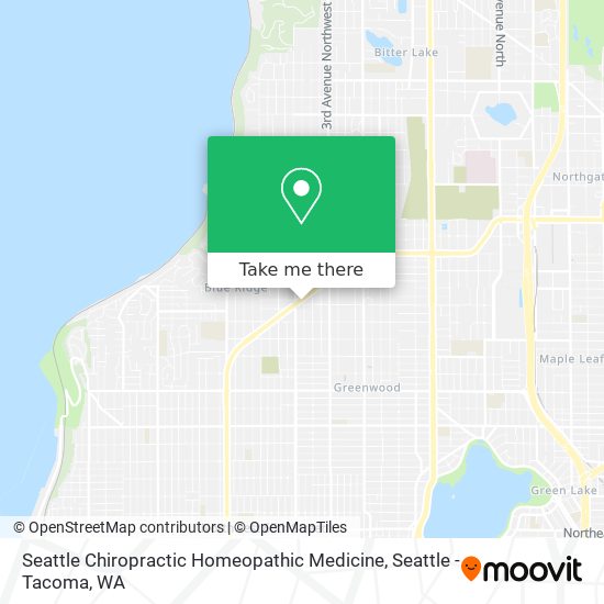 Seattle Chiropractic Homeopathic Medicine map