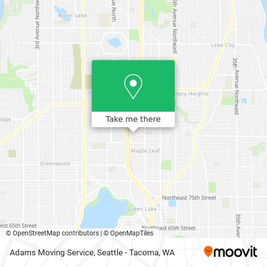 Mapa de Adams Moving Service