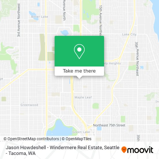 Jason Howdeshell - Windermere Real Estate map