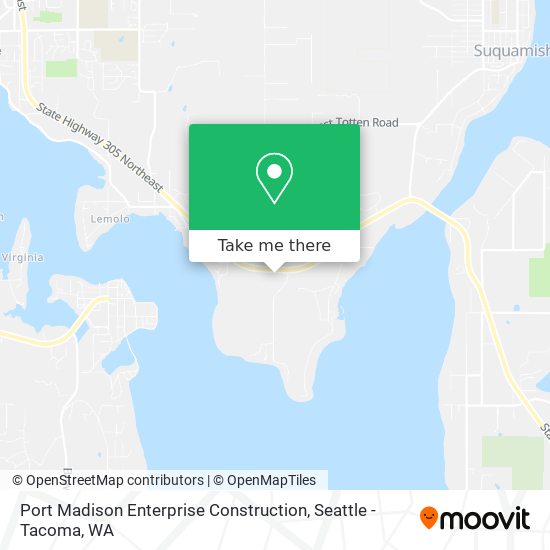 Port Madison Enterprise Construction map
