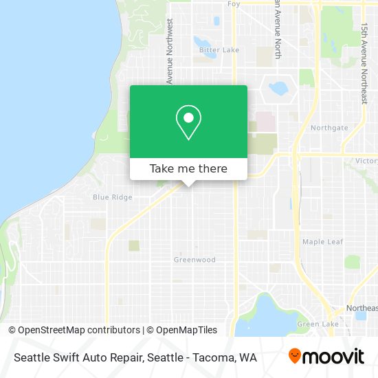 Mapa de Seattle Swift Auto Repair