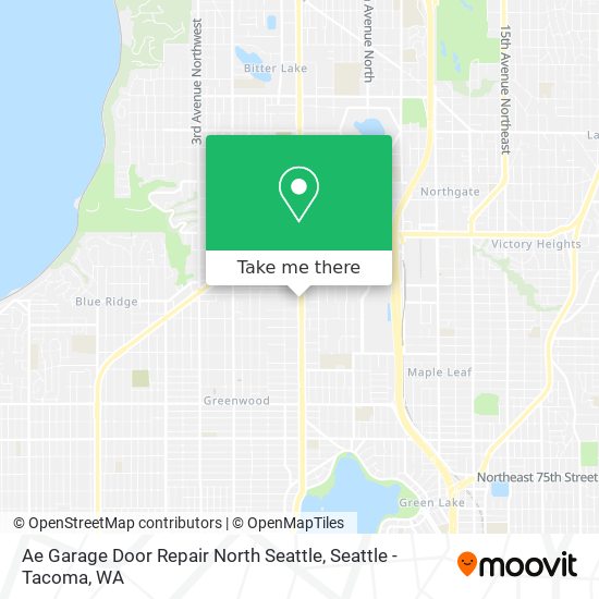 Mapa de Ae Garage Door Repair North Seattle