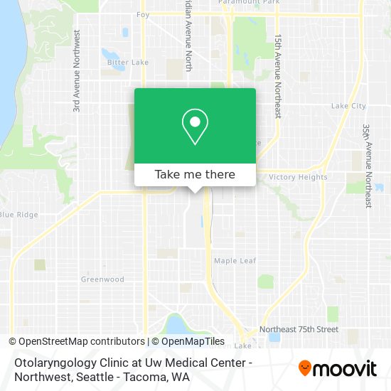 Otolaryngology Clinic at Uw Medical Center - Northwest map