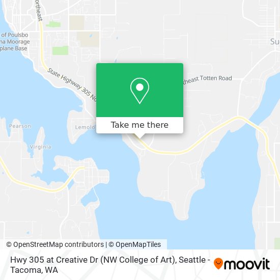 Hwy 305 at Creative Dr (NW College of Art) map