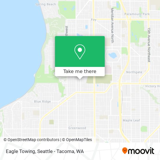 Eagle Towing map