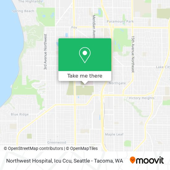 Northwest Hospital, Icu Ccu map