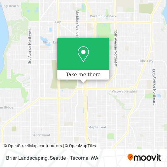 Brier Landscaping map