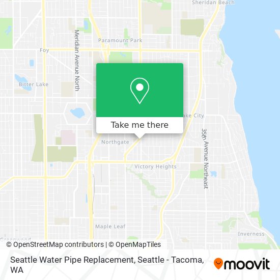 Seattle Water Pipe Replacement map