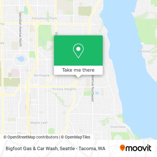 Bigfoot Gas & Car Wash map