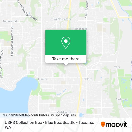 USPS Collection Box - Blue Box map