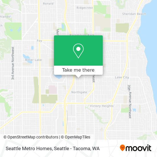 Mapa de Seattle Metro Homes