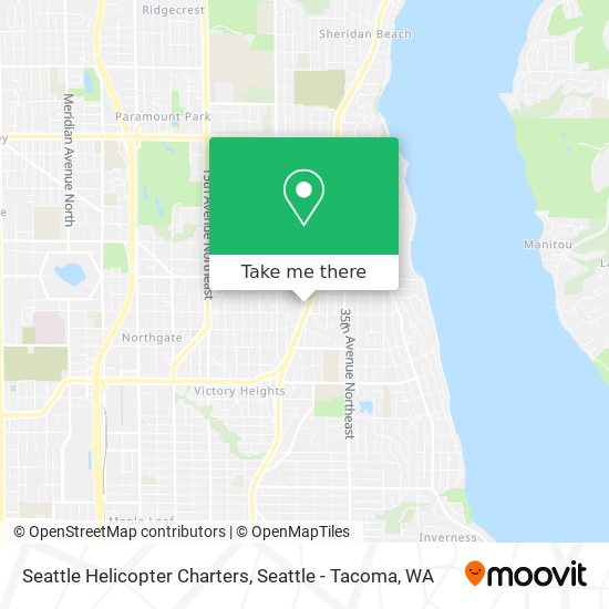 Seattle Helicopter Charters map