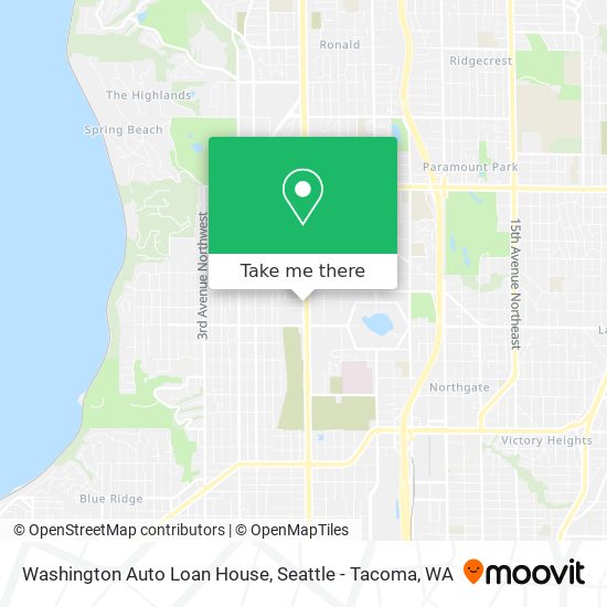 Washington Auto Loan House map