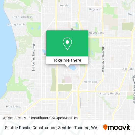 Mapa de Seattle Pacific Construction