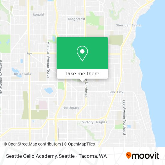 Mapa de Seattle Cello Academy