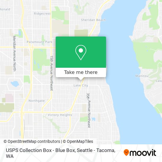 USPS Collection Box - Blue Box map