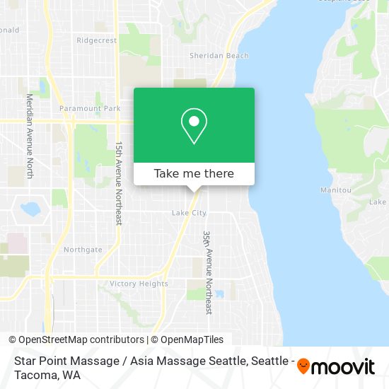 Mapa de Star Point Massage / Asia Massage Seattle