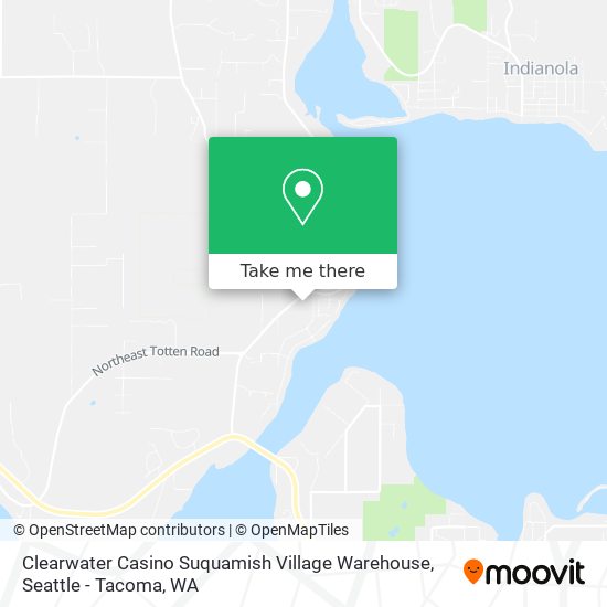 Mapa de Clearwater Casino Suquamish Village Warehouse