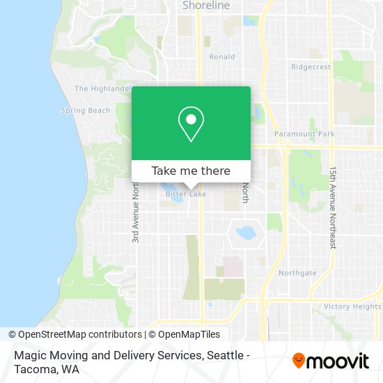 Mapa de Magic Moving and Delivery Services