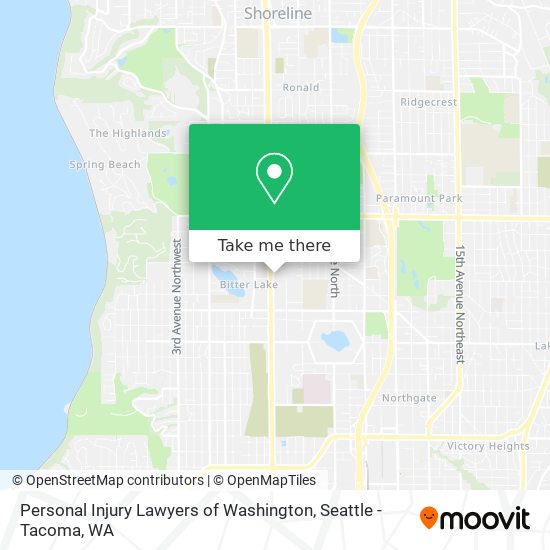 Mapa de Personal Injury Lawyers of Washington