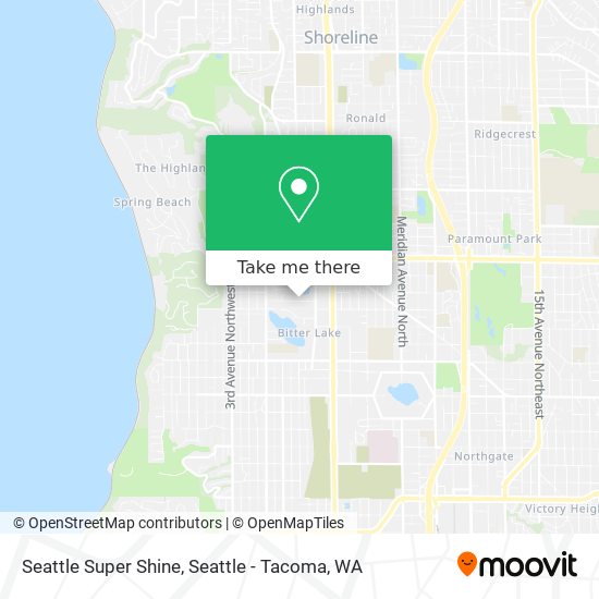 Seattle Super Shine map