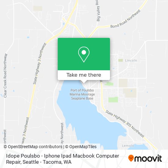 Idope Poulsbo - Iphone Ipad Macbook Computer Repair map