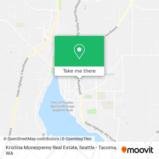 Kristina Moneypenny Real Estate map