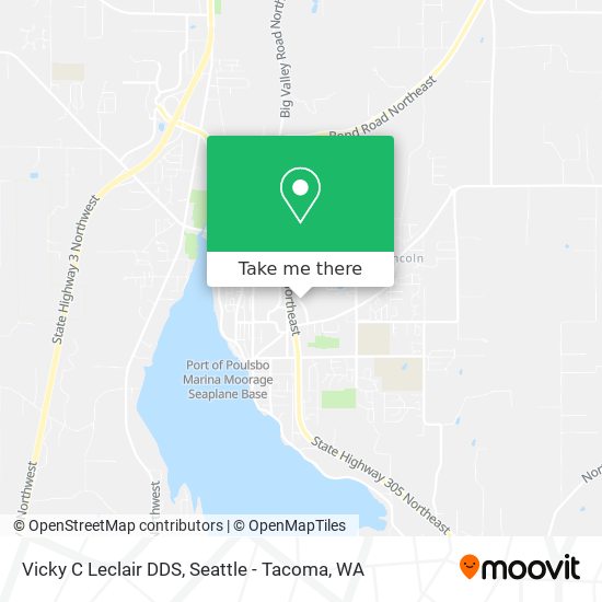 Vicky C Leclair DDS map