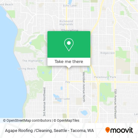 Agape Roofing /Cleaning map