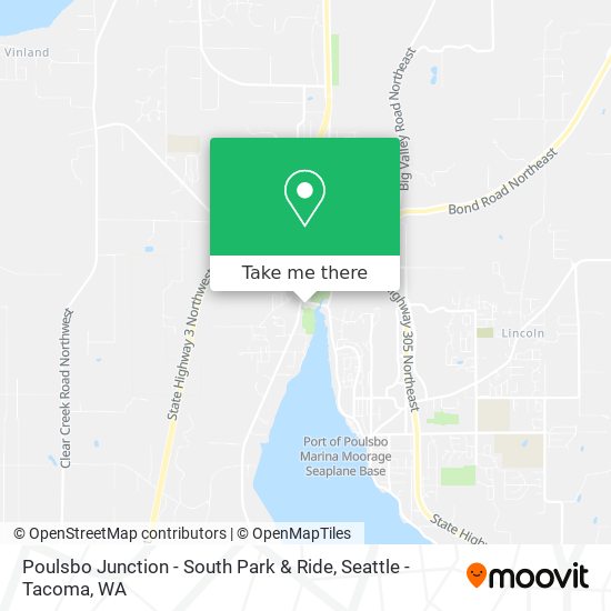 Mapa de Poulsbo Junction - South Park & Ride