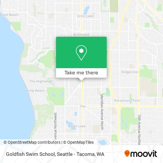 Mapa de Goldfish Swim School
