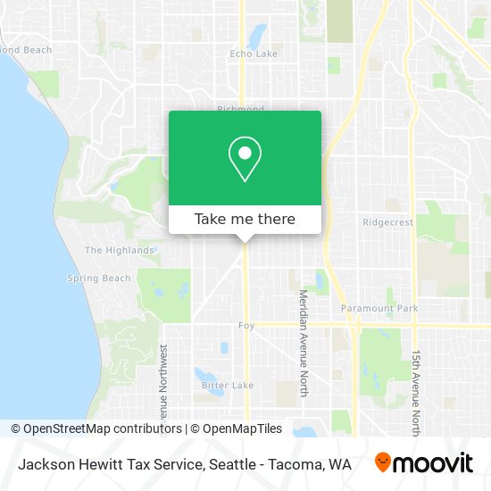 Jackson Hewitt Tax Service map