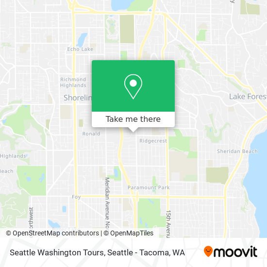 Mapa de Seattle Washington Tours
