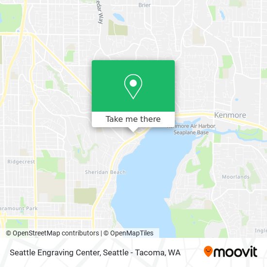 Seattle Engraving Center map