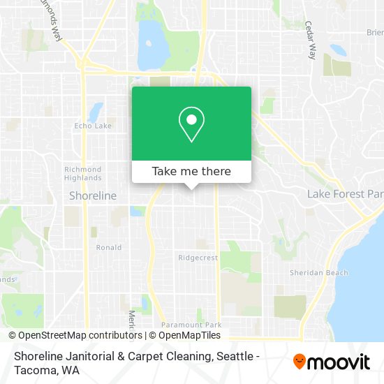 Mapa de Shoreline Janitorial & Carpet Cleaning