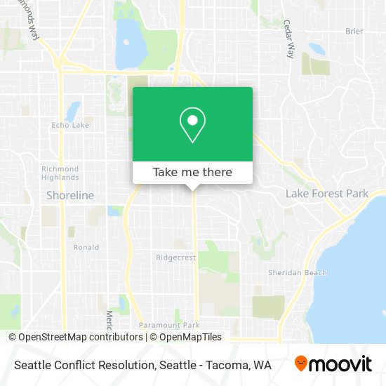 Seattle Conflict Resolution map