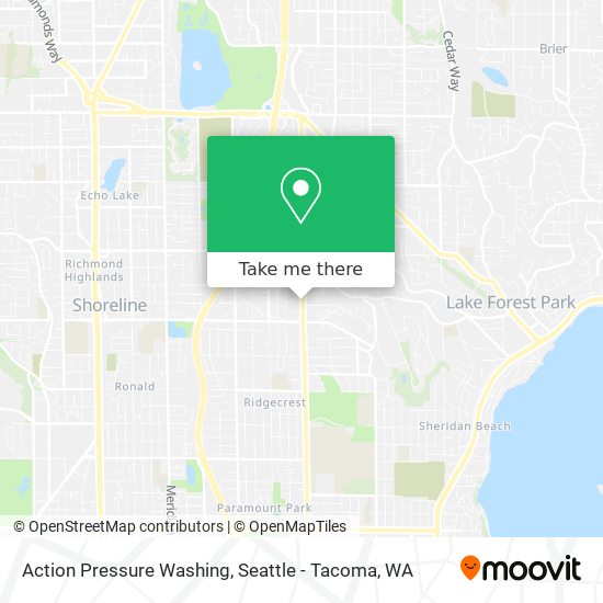 Action Pressure Washing map