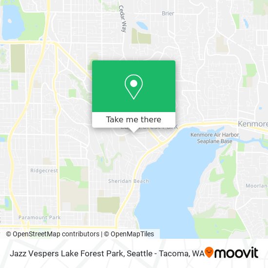 Jazz Vespers Lake Forest Park map