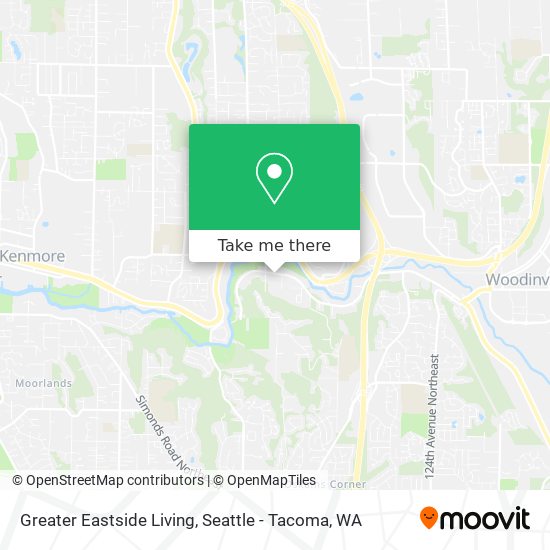 Greater Eastside Living map