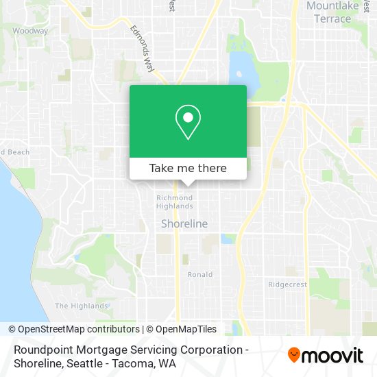 Mapa de Roundpoint Mortgage Servicing Corporation - Shoreline
