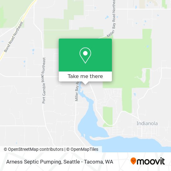 Arness Septic Pumping map