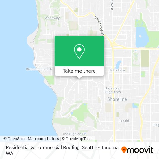 Residential & Commercial Roofing map