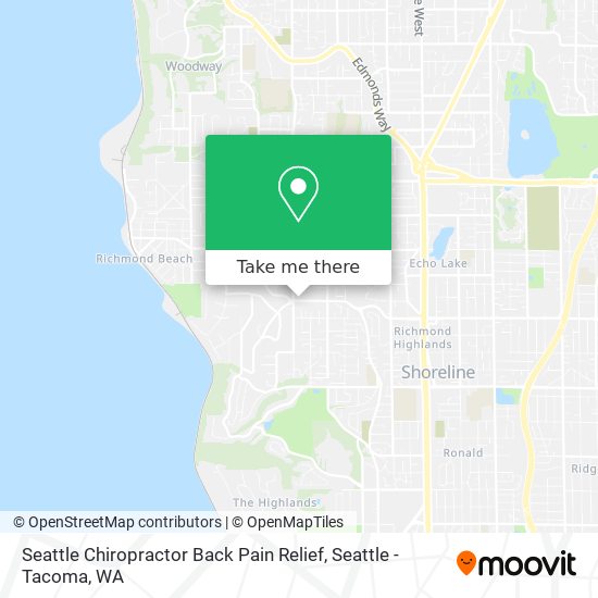 Seattle Chiropractor Back Pain Relief map