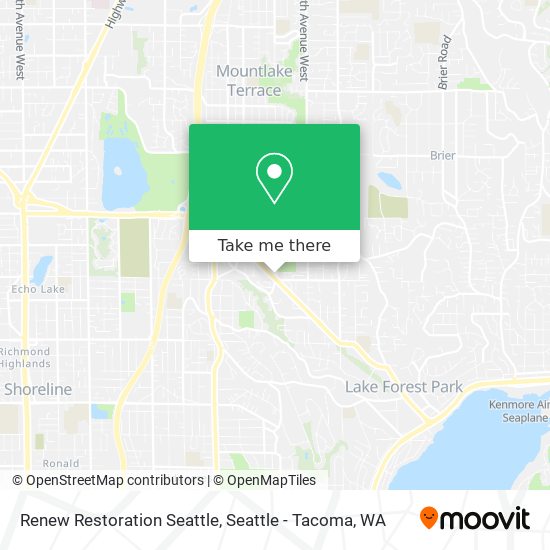 Mapa de Renew Restoration Seattle