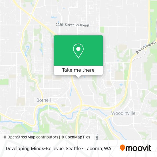 Developing Minds-Bellevue map