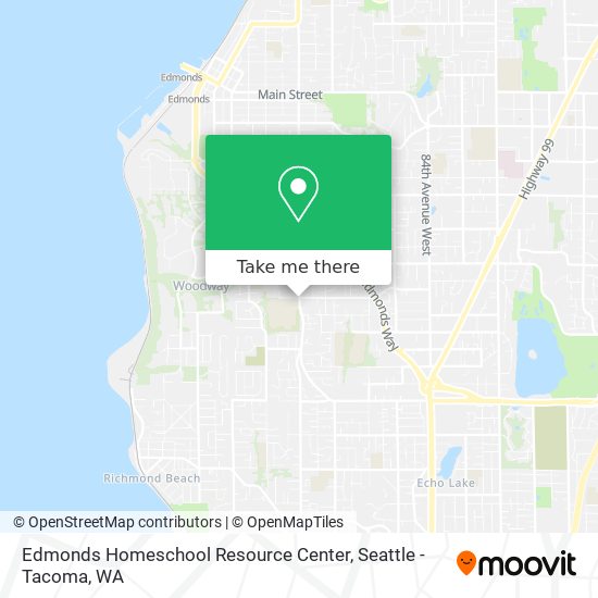 Mapa de Edmonds Homeschool Resource Center