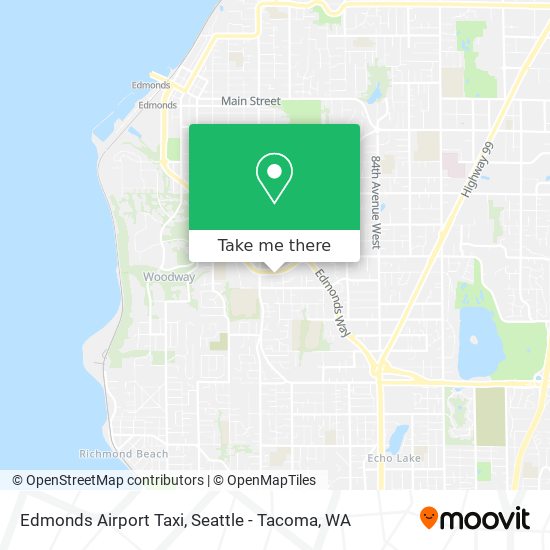 Mapa de Edmonds Airport Taxi